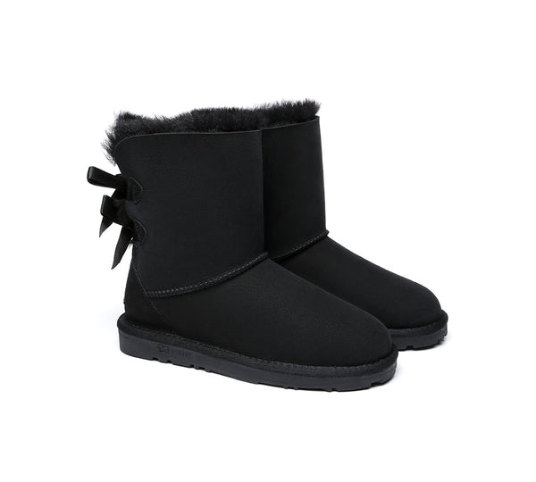 EVERAU® UGG Boots Women Short Back Bow EVERAU