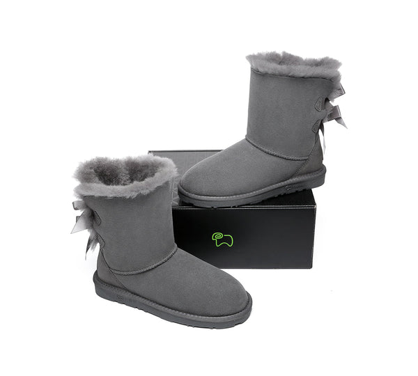 EVERAU® UGG Boots Women Short Back Bow EVERAU