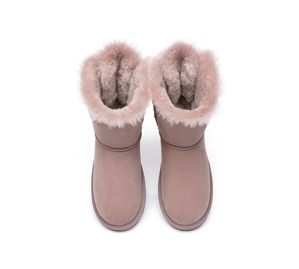 EVERAU® UGG Boots Women Short Back Bow EVERAU