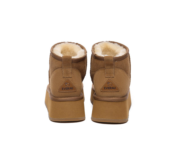 EVERAU?? UGG Boots Sheepskin Wool Ankle Ultra Mini Platform - UGG EXPRESS