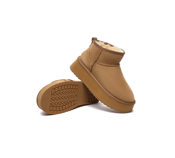 EVERAU?? UGG Boots Sheepskin Wool Ankle Ultra Mini Platform - UGG EXPRESS