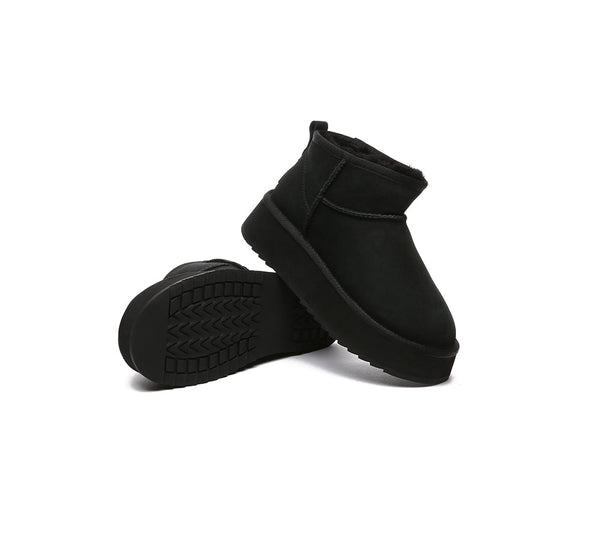 EVERAU?? UGG Boots Sheepskin Wool Ankle Ultra Mini Platform - UGG EXPRESS