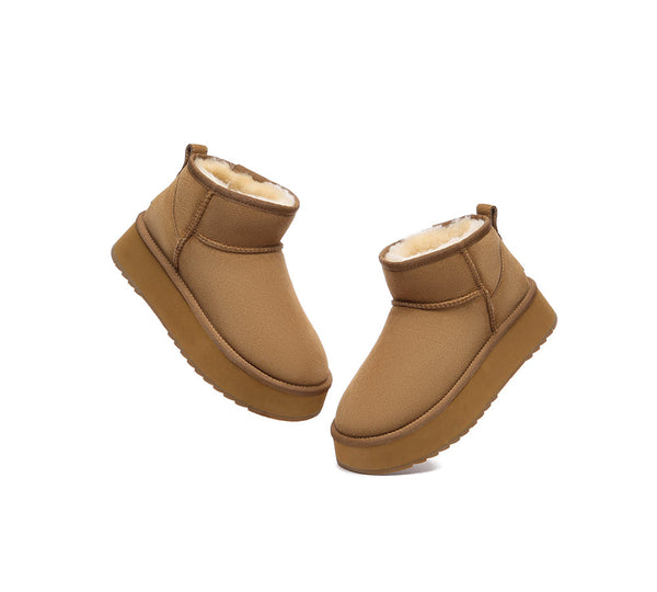 EVERAU?? UGG Boots Sheepskin Wool Ankle Ultra Mini Platform - UGG EXPRESS