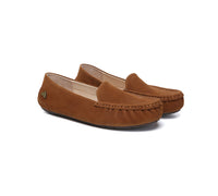 EVERAU® Women Suede Leather Moccasins Chic Soft Driving Loafers Morris EVERAU