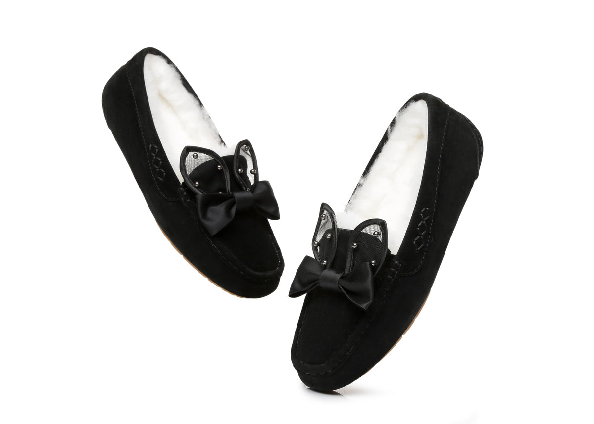Casual Flats Women Wabbit Moccasin