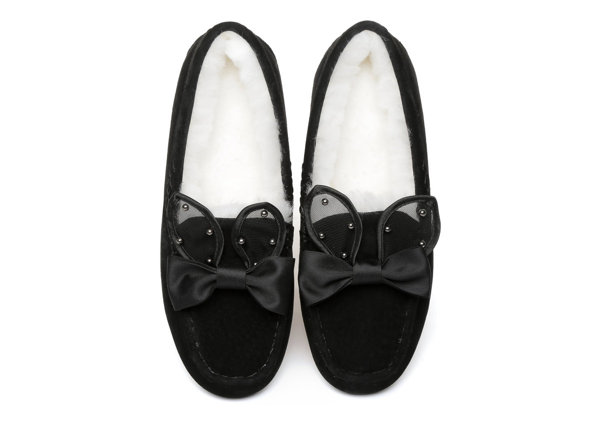 Casual Flats Women Wabbit Moccasin