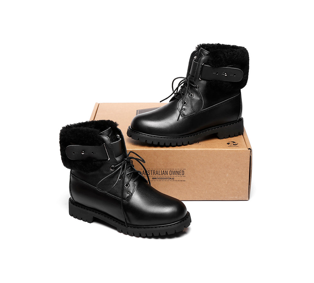 Urban Women Boots Lace Up Fashion Martin