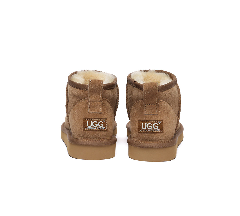 UGG Boots Sheepskin Wool Classic Ankle Ultra Mini Boots Jade