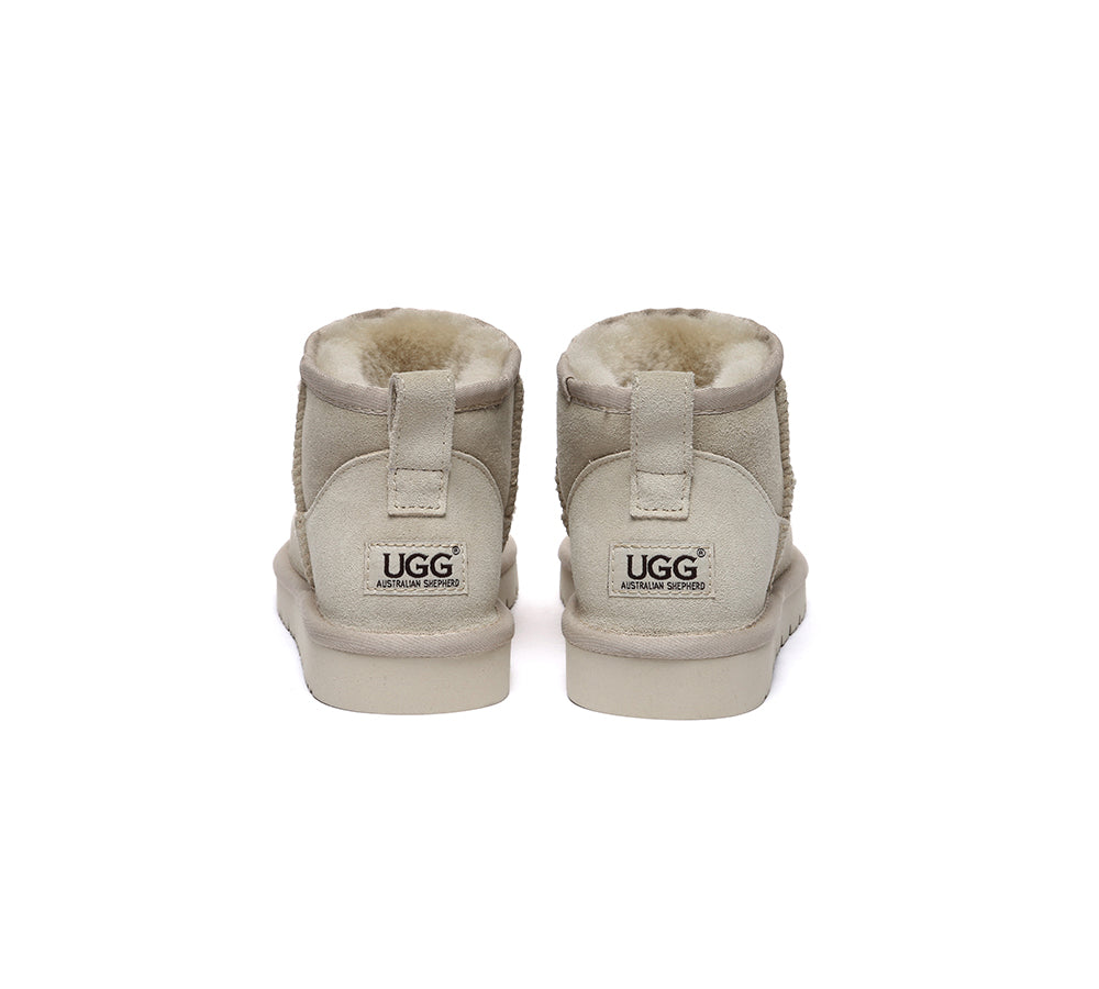 UGG Boots Sheepskin Wool Classic Ankle Ultra Mini Boots Jade