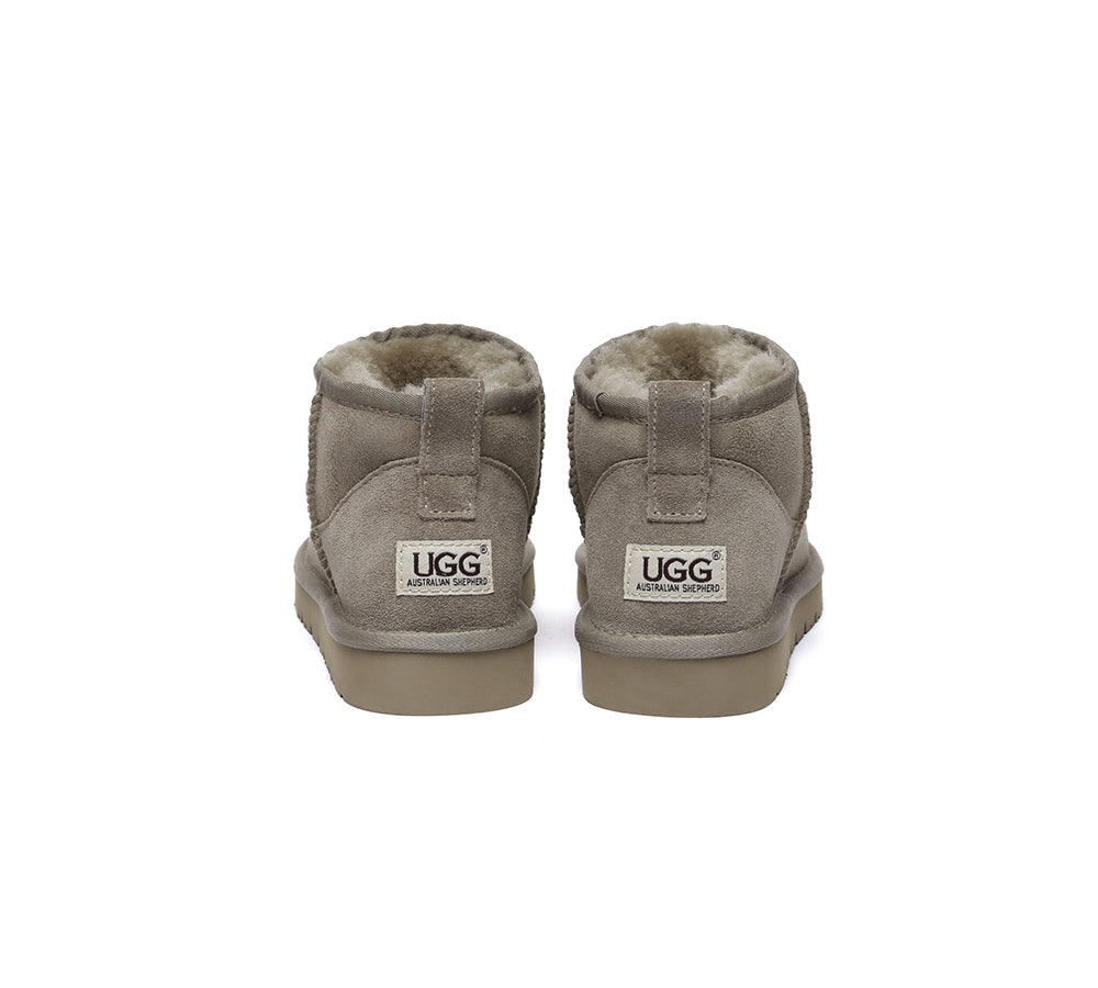 UGG Boots Sheepskin Wool Classic Ankle Ultra Mini Boots Jade