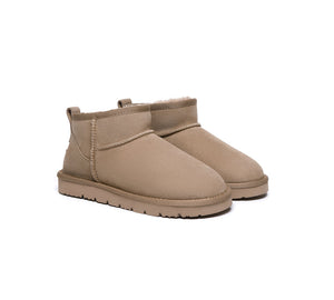 UGG Boots Sheepskin Wool Classic Ankle Ultra Mini Boots Jade