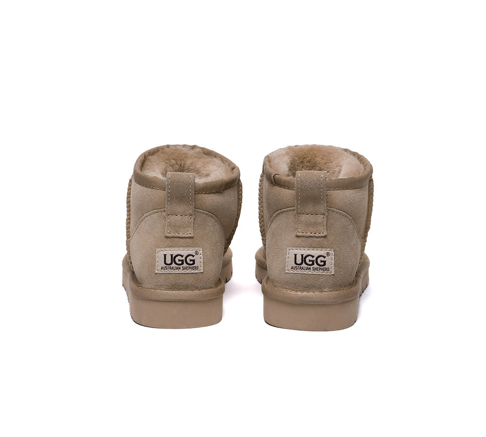 UGG Boots Sheepskin Wool Classic Ankle Ultra Mini Boots Jade