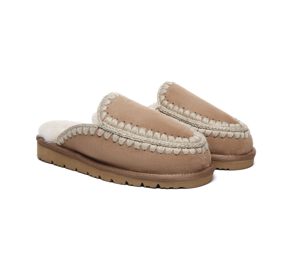 AUSTRALIAN SHEPHERD® UGG Slippers Women Sheepskin Wool Knitted Sophia - UGG EXPRESS