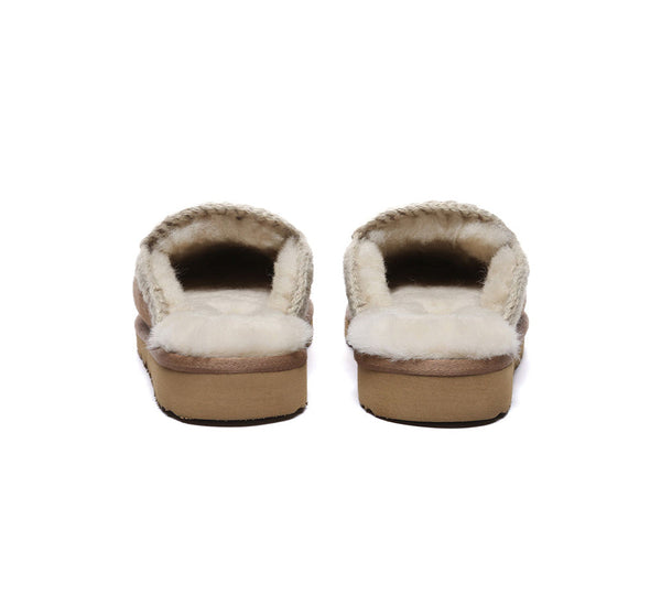 AUSTRALIAN SHEPHERD?? UGG Slippers Women Sheepskin Wool Knitted Sophia - UGG EXPRESS
