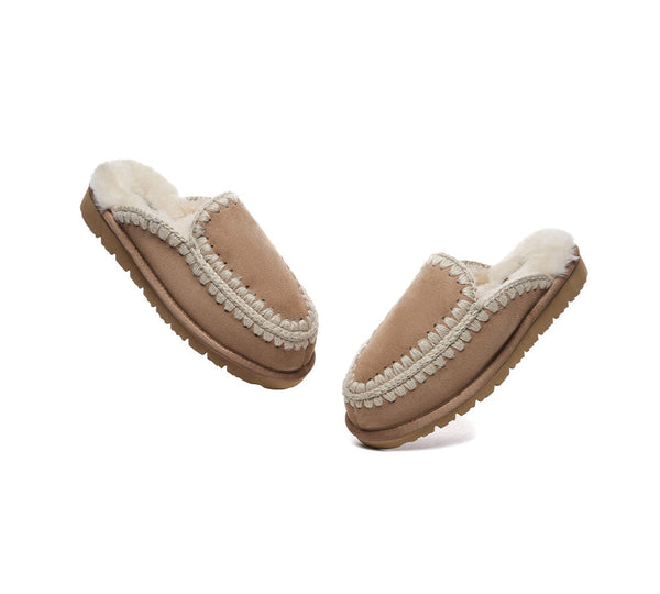 AUSTRALIAN SHEPHERD?? UGG Slippers Women Sheepskin Wool Knitted Sophia - UGG EXPRESS
