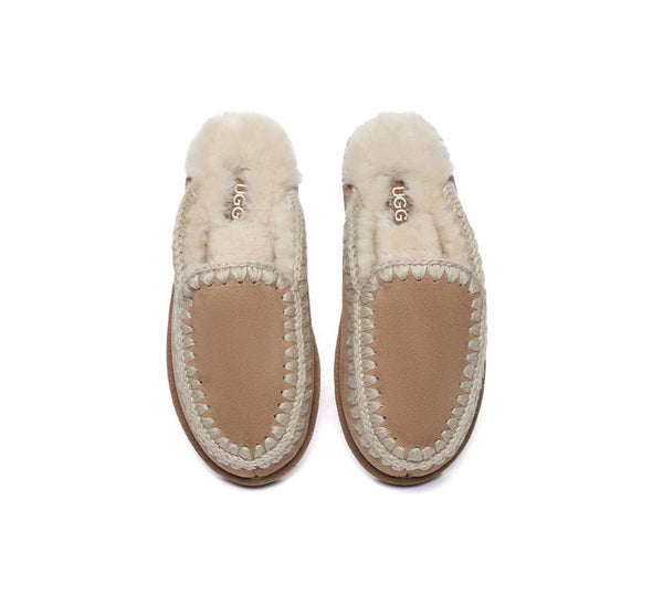 AUSTRALIAN SHEPHERD?? UGG Slippers Women Sheepskin Wool Knitted Sophia - UGG EXPRESS