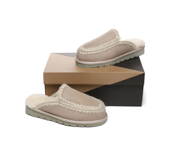 AUSTRALIAN SHEPHERD?? UGG Slippers Women Sheepskin Wool Knitted Sophia - UGG EXPRESS