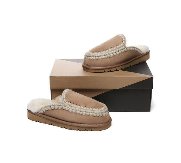 AUSTRALIAN SHEPHERD?? UGG Slippers Women Sheepskin Wool Knitted Sophia - UGG EXPRESS