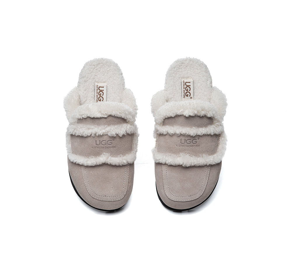 AUSTRALIAN SHEPHERD® UGG Slippers Women Sheepskin Wool Shearling Lined Remi - UGG EXPRESS