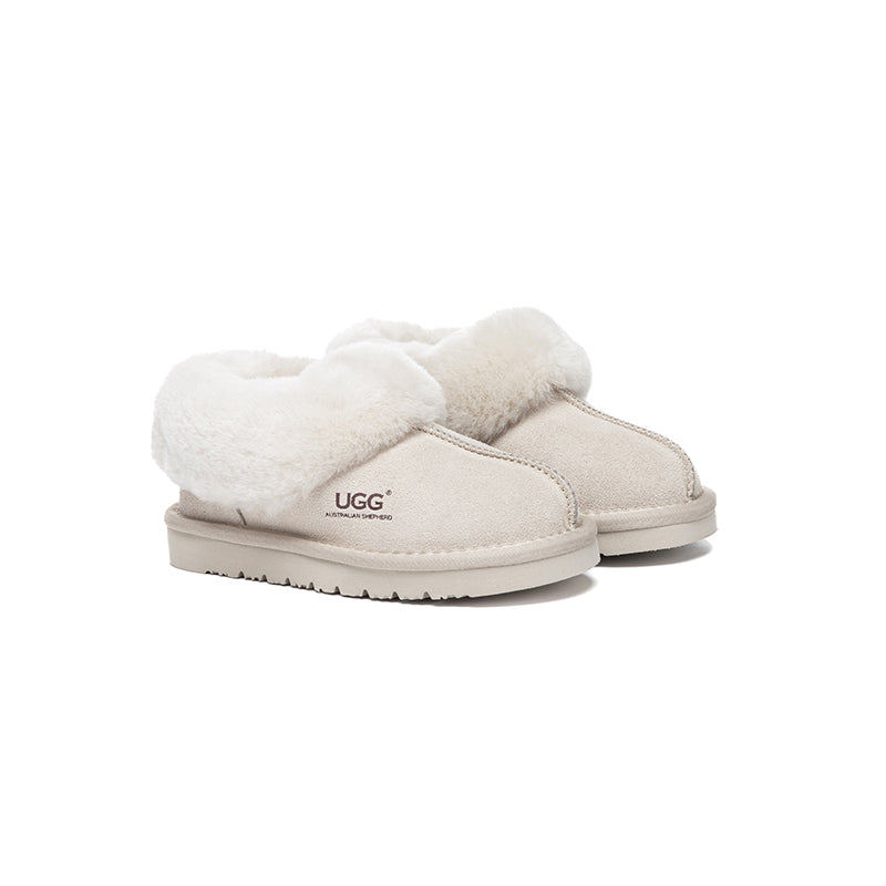 AUSTRALIAN SHEPHERD® UGG Slippers Kids Sheepskin Wool Ankle Homey - UGG EXPRESS