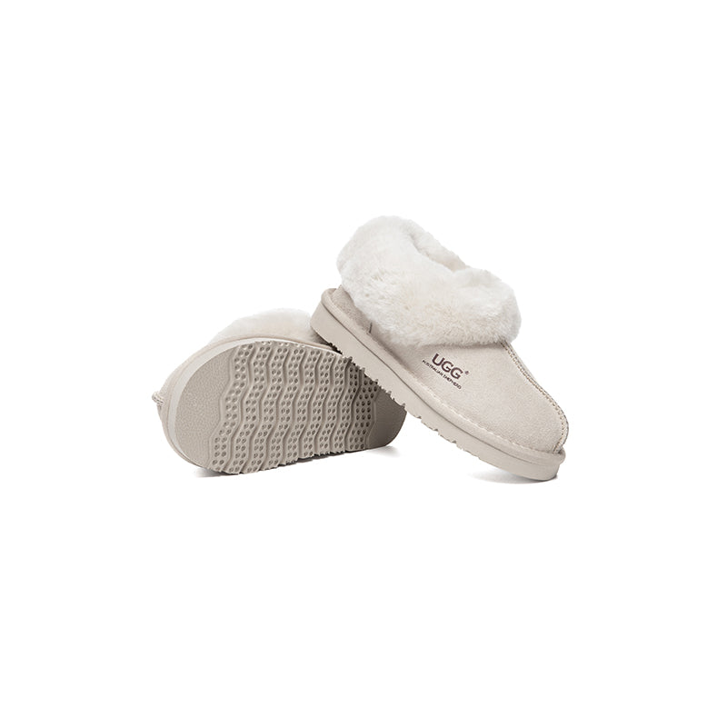 AUSTRALIAN SHEPHERD® UGG Slippers Kids Sheepskin Wool Ankle Homey - UGG EXPRESS