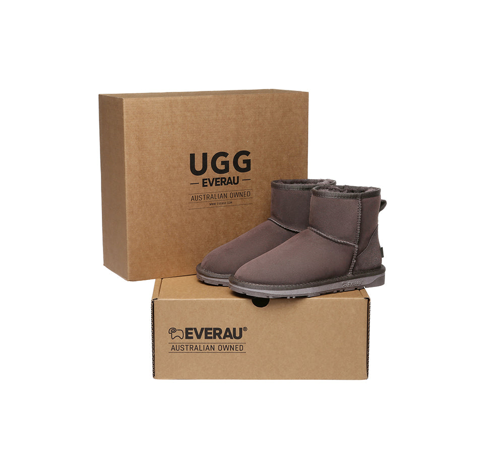 UGG EVERAU® UGG Boots Double Faced Sheepskin Wool Ankle Mini Classic - UGG EXPRESS