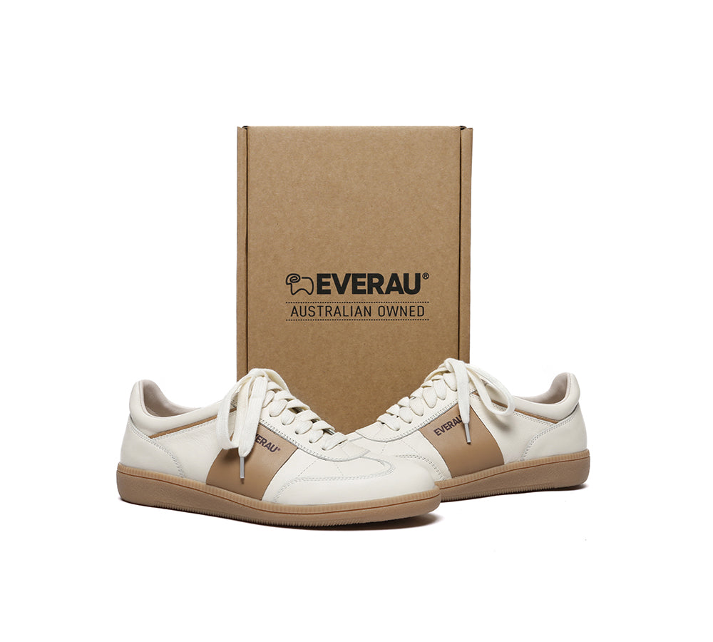 EVERAU® Women Leather Casual Sneakers Edie - UGG EXPRESS