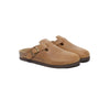 Men Leather Adjustable Buckled Straps Slip-on Flat Sandal Slides Brooklyn