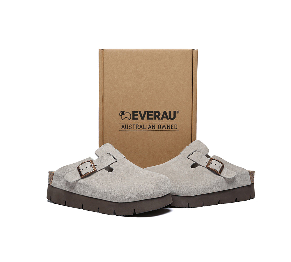 EVERAU® Adjustable Buckled Straps Slip-on Platform Sandal Slides Brooklyn - UGG EXPRESS