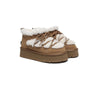 UGG Boots Women Sheepskin Wool Ankle Platform Mini Carmen