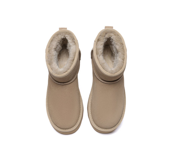 AUSTRALIAN SHEPHERD® UGG Boots Sheepskin Wool Ankle Platform Rommie - UGG EXPRESS
