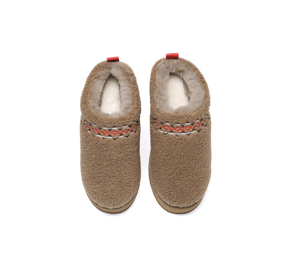 AUSTRALIAN SHEPHERD?? UGG Slippers Sheepskin Wool Plush Ankle Platform Madge - UGG EXPRESS