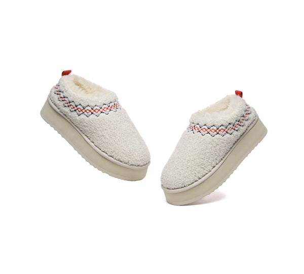AUSTRALIAN SHEPHERD?? UGG Slippers Sheepskin Wool Plush Ankle Platform Madge - UGG EXPRESS