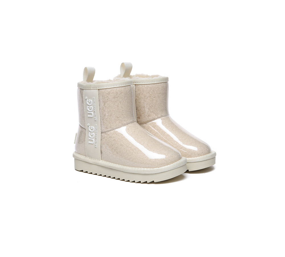 Kids Ugg Boots Clear Waterproof And Shearling Coated Classic