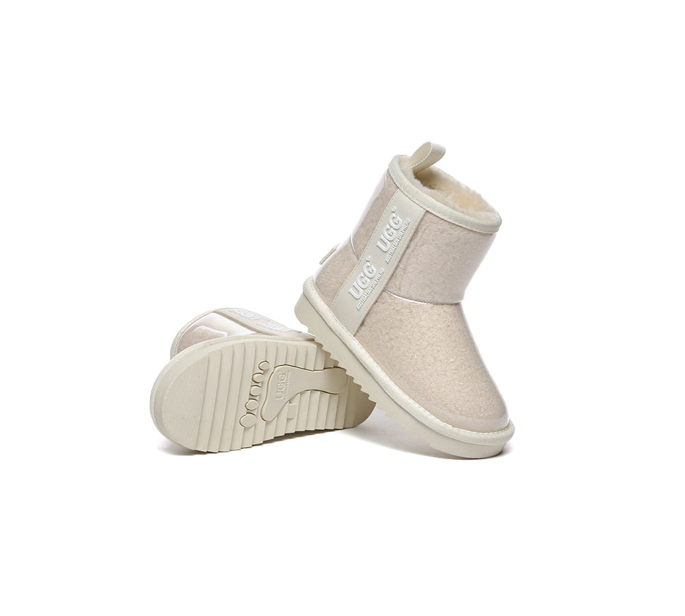 Kids Ugg Boots Clear Waterproof And Shearling Coated Classic