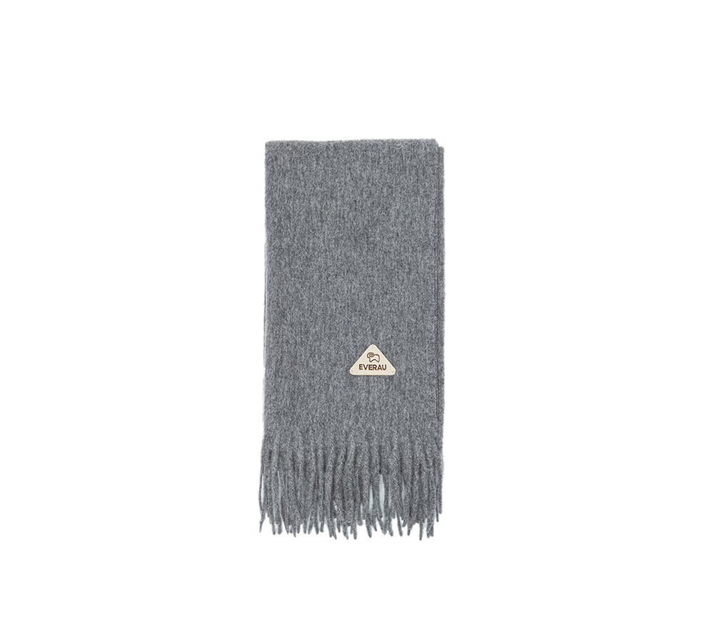 100% Wool Plain Scarf Eva