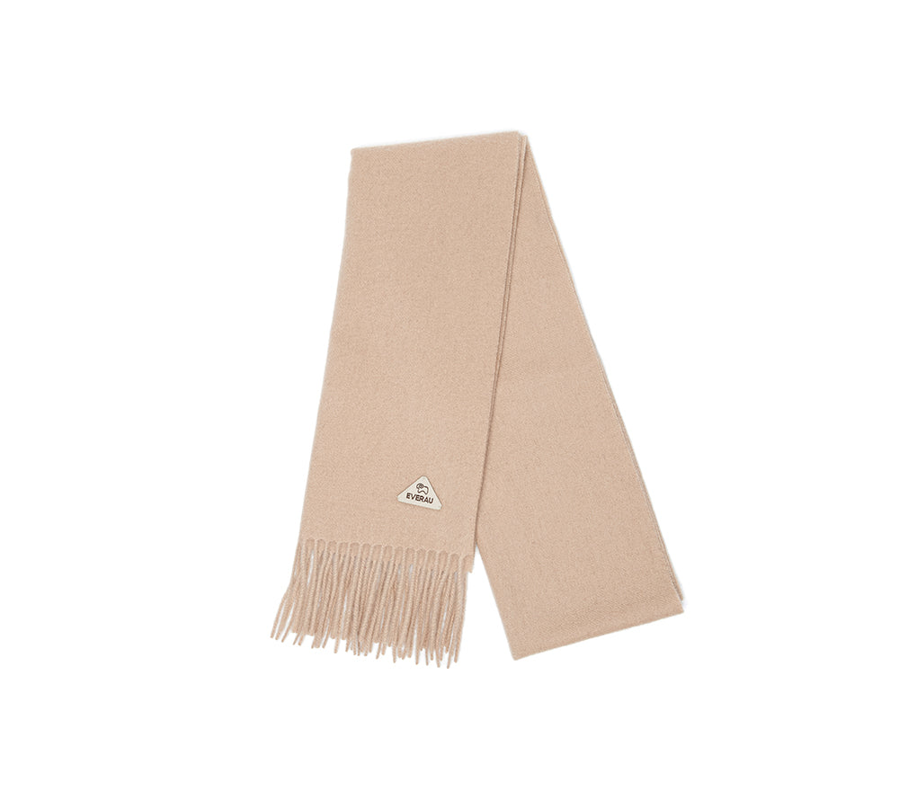 100% Wool Plain Scarf Eva