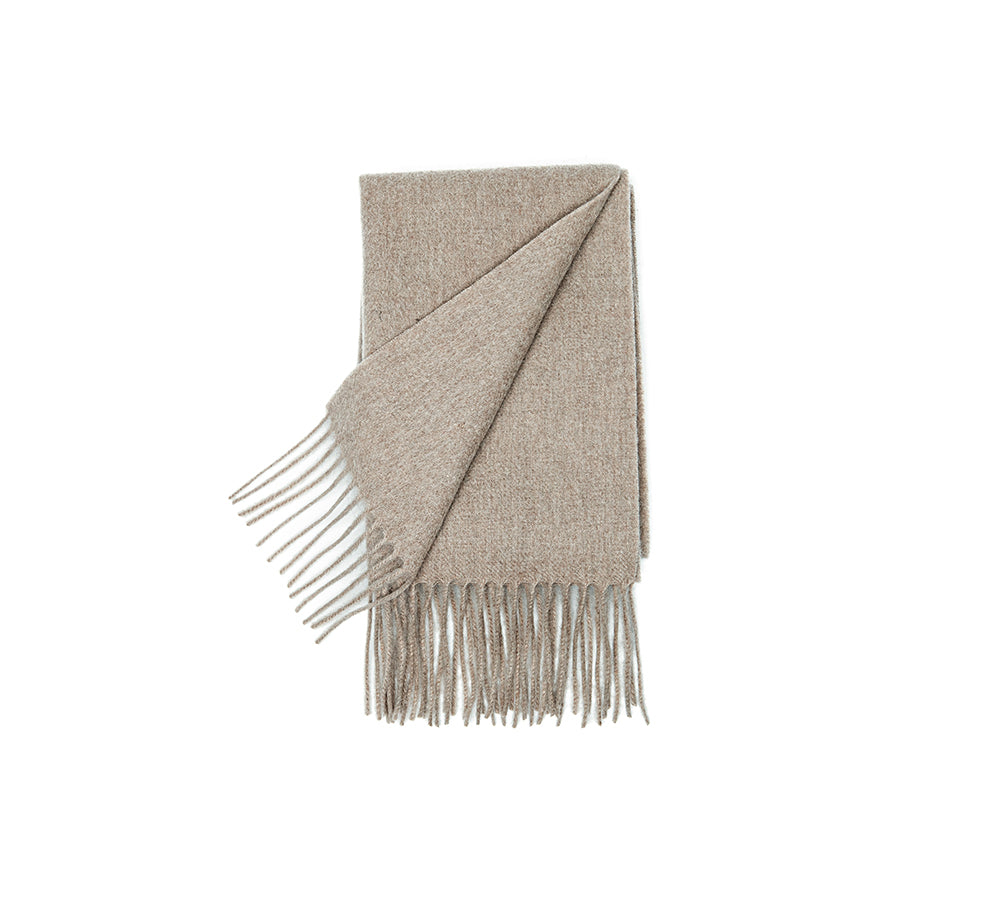 100% Wool Plain Scarf Eva