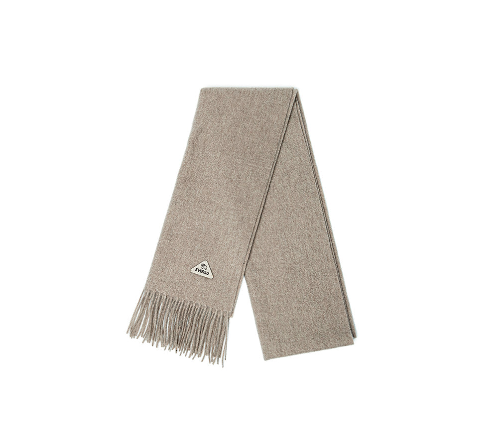 100% Wool Plain Scarf Eva