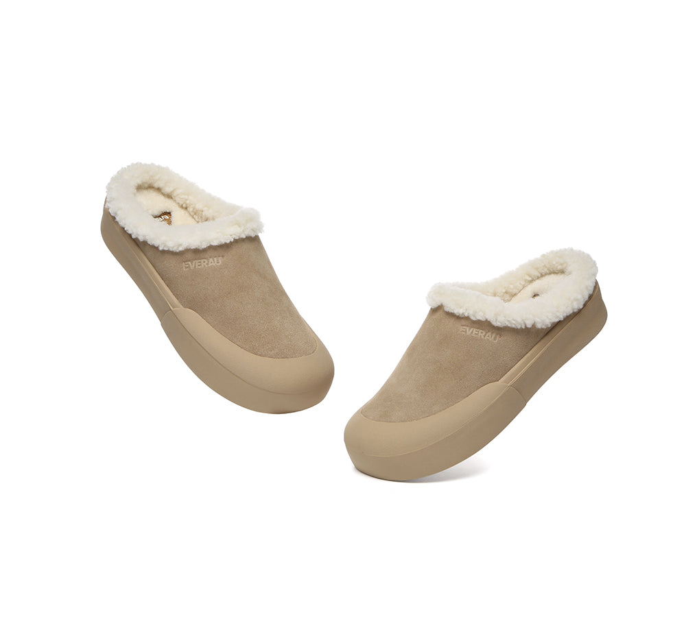 UGG Slippers Sheepskin Wool Scuff Staney