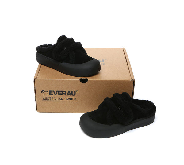 EVERAU® UGG Slippers Women Shearling Stacia