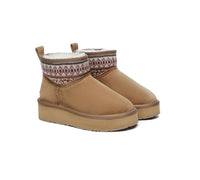EVERAU® UGG Boots Woven Platform Grantlee