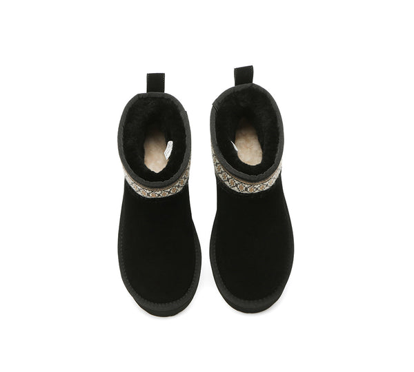 EVERAU® UGG Boots Woven Platform Grantlee