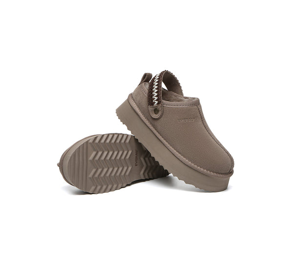 EVERAU® UGG Slippers Kintted Platform Maeve