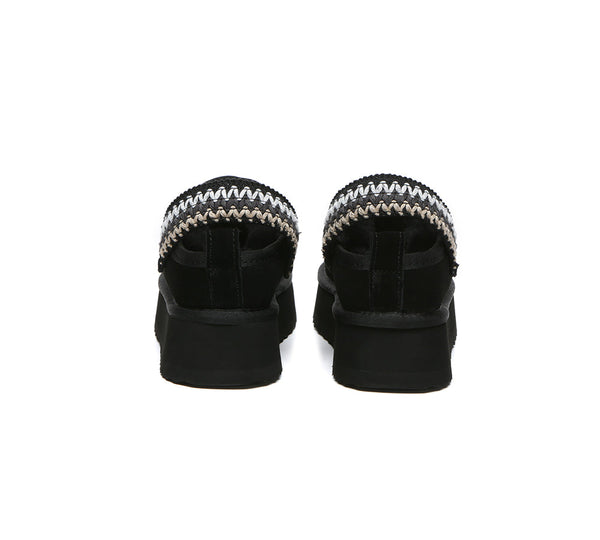 EVERAU® UGG Slippers Kintted Platform Maeve