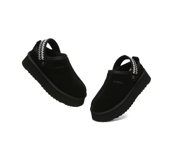 EVERAU® UGG Slippers Kintted Platform Maeve