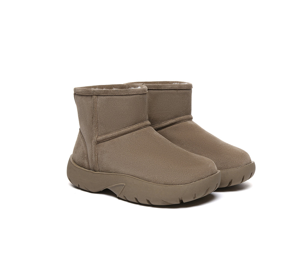 UGG Boots Sheepskin Wool Ankle Chunky Mini Classic Salma