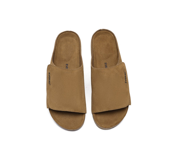 EVERAU?? Men Adjustable Embossed Slip-on Summer Slides Justice - UGG EXPRESS