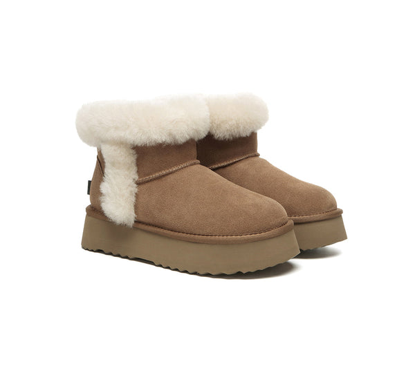 UGG EVERAU® UGG Boots Women Shearling Mini Platform Kazzi