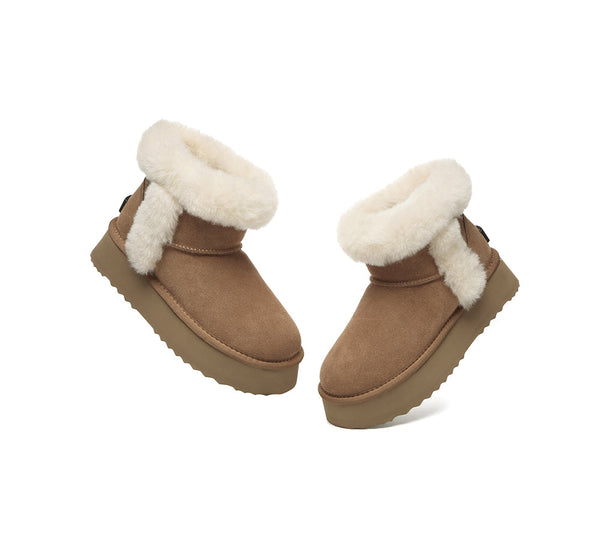 UGG EVERAU® UGG Boots Women Shearling Mini Platform Kazzi